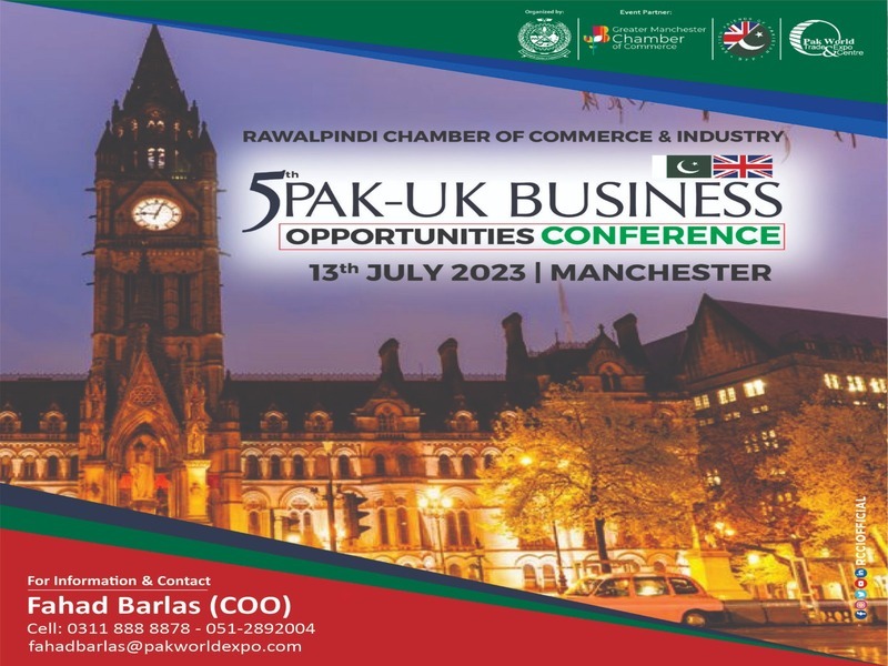 5th Pak-UK Business & Investment Opportunities Conference on 13th July, 2023